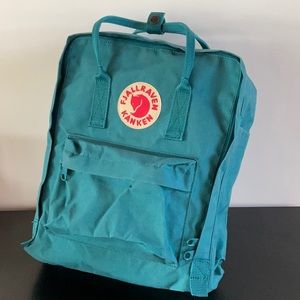 Fjallraven Kanken teal backpack